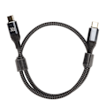 Miniatyrbild 3 av 7: USB C till USB C-kabel PD240W USB2.0 Typ C-gränssnitt 480Mbps USB C-hane till C-hane Dubbeländad datakabel 50cm