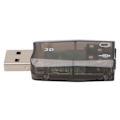 Miniatyrbillede 5 af 7: USB-lydkort Stereo Virtual 5.1-kanals Ekstern lydadapter med 3,5 mm hovedtelefonmikrofon-stik til Windows PC