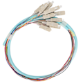 Miniatyrbilde 3 av 7: Fiberoptisk kabel 12 tråder keramisk ferrule lav innsettingsdemping multimode optisk fiber patchkabel for instrumentering
