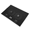 Miniatyrbillede 3 af 7: Let og tynd bærbar computer USB kølepude med 2 blæsere til bærbar PC computer
