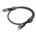 Miniatyrbild 2 av 7: USB C till USB C-kabel PD240W USB2.0 Typ C-gränssnitt 480Mbps USB C-hane till C-hane Dubbeländad datakabel 50cm