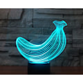 Miniatyrbillede 6 af 7: 3D Banan Fjernbetjening 16 Farve Natlys Illusion Akryl LED Bord Sengelampe Børneværelse Skrivebords Dekoration Fødselsdagsgaver Legetøj til Børn