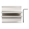 Miniatyrbillede 1 af 7: Vertikal bærbar computer stand 3 i 1 aluminiumlegering justerbar størrelse pladsbesparende bærbar computer holder til maksimalt 17,3 tommer bærbar computer sølvfarve