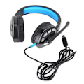 Miniatyrbilde 1 av 7: 7.1 Surround Sound Gaming Hodetelefoner med Støyreduksjonsmikrofon RGB Lys for Xbox One Svart Blå