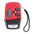 Miniatyrbillede 3 af 7: QQT088L Håndsvingradio ABS Solenergi Nød Multifunktion Lommelygte Powerbank