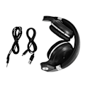Miniatyrbilde 1 av 7: 3D-lyd effekt Foldable justerbar Over Ear Bluetooth 4.1 støyreduksjonshodetelefoner Svart