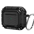 Miniatyrbillede 2 af 7: Hovedtelefonbeskyttende TPU-etui Anti-tabt med karabinhage til IOS Earbuds 3 Sort Sort