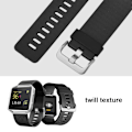 Pikkukuva 2 / 7: TPU Twill -rannekke Fitbit Blaze -älykelloon (musta, S)