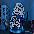 Miniatyrbillede 1 af 7: DxD Koneko Toujou LED Natlampe Til Soveværelsesindretning Natlys Fødselsdagsgave Anime 3D Lampe Koneko Toujou High School DxD