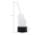 Miniatyrbilde 3 av 7: 3D Illusionslampe, LED nattlys Gitarform Lampe Fargeskiftende Dekorativ Smart Berøringsbordlampe for soveromsdekorasjon Bursdagsgaver