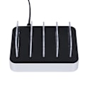 Miniatyrbild 3 av 4: Universell 34W 6.8A 4-portars USB-laddningsdockningsstation Stativ Smart Snabbladdare Silver