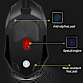 Miniatyrbillede 8 af 9: RGB Gaming Mus, 1600 DPI Computer Trådløs Mus, Ergonomisk Gaming Mus, Farverige Lys, 3D Rullehjul, til Win10 8 7 til Win til Win XP