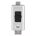 Miniatyrbillede 1 af 7: 32G Fashion Multifunktion 4-i-1 U-disk til Android Type-C Passer til iPhone iPad (Sølv)