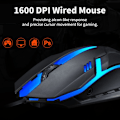 Miniatyrbillede 4 af 9: RGB Gaming Mus, 1600 DPI Computer Trådløs Mus, Ergonomisk Gaming Mus, Farverige Lys, 3D Rullehjul, til Win10 8 7 til Win til Win XP