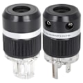 Miniatyrbillede 7 af 7: Monosaudio Strømstik Ren Kobber Rhodium-belagt AC HighFidelity Strømstik (M101R/F101R (Han/Hun) )