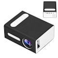 Pikkukuva 5 / 7: Mini-kotiprojektori, kannettava LED-kotimediavideon toistolaite, lasten teatteri T300 (mustavalkoinen)