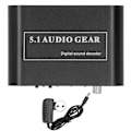 Miniatyrbillede 1 af 7: USB Port Digital Audio Sound Decoder Converter DTS/AC3/6CH LPCM Til 5.1 Analog Output 2.1EU Stik 100‑240V