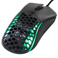 Miniatyrbild 2 av 7: RGB-mus 13 belysningslägen 6 nivåer DPI fri viktdesign svart ergonomisk spelmus för dator för spel