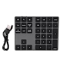 Pikkukuva 1 / 7: Musta 34 näppäimen mini-numeronäppäimistö langaton Bluetooth-numeronäppäimistö Apple PC:lle