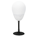 Miniatyrbillede 2 af 7: LED Bluetooth-højttaler 5W støjreduktion sugekop base stand højttaler til hjemmekontor