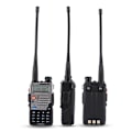 Miniatyrbillede 4 af 7: UV 5RE Plus bærbar håndholdt radio dual band 128CH UHF + VHF Walkie Talkie
