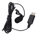 Miniatyrbillede 3 af 7: Bærbar reversmikrofon med klips på, mini reversmikrofon med USB-interface til mobiltelefoner og kameraer