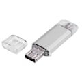 Pikkukuva 5 / 5: USB2.0 Type C Micro USB vedenpitävä U-levy Flash-asema puhelimeen PC hopea 8GB