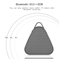 Miniatyrbild 3 av 7: Mini trådlös Bluetooth-högtalare HiFi-musikspelare Stöd TF-kort för iPhone / Android Grå