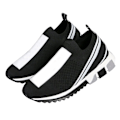 Miniatyrbild 1 av 5: Svarta tennisskor bekväma mesh övre andningsbara halkfria herrmode sneakers för män 42 svart Black Male 42