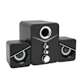 Miniatyrbillede 4 af 7: D‑221 Bluetooth-computerhøjttaler med dyb bas, 2.1-kanals mini-skrivebordshøjttaler til bryllupsfest, sort