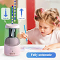 Miniatyrbild 7 av 9: Elektrisk pennvässare, portabel automatisk pennvässare för färgpennor, autostopp, helautomatisk snabb vässning, USB-driven pink