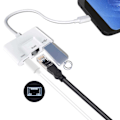 Pikkukuva 4 / 7: USB-Ethernet-sovitin 3-in-1 Type C -verkkoadapteri, muuntaa matkapuhelimen yhteyden Ethernet-verkkoon