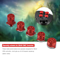 Miniatyrbillede 5 af 7: Knappe i kugleform A B X Y Aluminium 9mm knapper i kugleform til XBOX ONE-controller - Rød