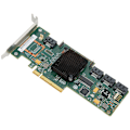 Miniatyrbild 3 av 7: Dual Mode SATA till SAS 4-Port Disk Short Bezel Array Card LSi 9212-4i 6GB för Windows 10 / 8 / 7IT Mode