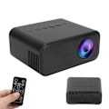 Miniatyrbillede 6 af 7: YT500 Mini projektor bærbar filmprjektor med lyd og video/USB/hukommelseskort-grænseflader 100‑240V sort EU-stik