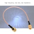 Miniatyrbilde 6 av 7: SMA hann til SMA hann RF antenne koaksialkabel forlengelseskabel adapter 20cm