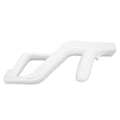 Miniatyrbillede 5 af 7: Gamepad Light Gun Ridsefast Stabil Reducere Oboseala Light Gun pentru Controler Wii Alb Alb