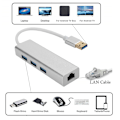 Miniatyrbilde 5 av 7: DM HE84 Gigabit USB Ethernet-adapter 3.0 HUB 1000M kablet nettverkskort USB til RJ45 Free Drive