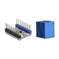 Miniatyrbillede 4 af 7: 5PCS FYSETC TMC2208 V1.2 Stepstick Stepper Motor Driver Carrier med kølelegeme skruetrækker