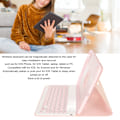 Miniatyrbilde 6 av 6: Tastaturdeksel med pennholder for IOS Tablet Air4 10,9 tommer for IOS Tablet Air5 10,9 tommer nettbrett 32,8 fot nettbrettdeksel rosa