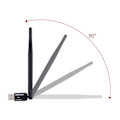 Pikkukuva 6 / 7: 300M ulkoinen 5dBi antenni Mini langaton verkkokortti USB WiFi-sovitin