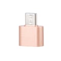 Miniatyrbillede 3 af 7: 3 stk. bærbar mini metal USB3.0 til type-c OTG-stikadapter (rosa guld)