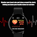 Miniatyrbillede 7 af 7: 1,3 tommer Bluetooth Smart Armbånd Træning Hjertefrekvens Overvågning (Sort)