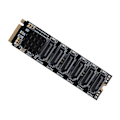 Miniatyrbilde 3 av 7: PCIE3.0 til SATA3.0 Adapterkort M.2 M EKY ASM1166 Chip Plug and Play 6 Porter M.2 til SATA3.0 Utvidelseskort
