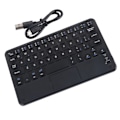 Miniatyrbilde 1 av 7: UltraSlim Mini trådløst Bluetooth-tastatur med berøringsplate for Windows PC Android-nettbrett