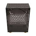 Pikkukuva 3 / 7: Mini ITX -kotelo 4,3 l läpinäkyvä akryylipaneeli 360 asteen jäähdytys pehmustetut jalkatyynyt Mini PC -kotelo FLEX 1U -virtalähteelle 2,5 tuuman SSD musta