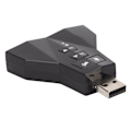 Pikkukuva 7 / 7: USB-äänikortti, virtuaalinen 7.1-kanavainen ulkoinen stereokaiutinsovitin PS4-kannettavalle tietokoneelle, kuulokkeille