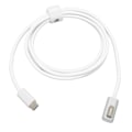 Miniatyrbillede 3 af 7: Type C til Magsafe-kabel 1,7 m vævet ledning Type C til Magsafe 1/2 adapter PD 100W opladningskabel til OS bærbar computer Type C til Magsafe 1 L-hoved