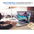 Miniatyrbillede 7 af 7: Træ roterende flashdrev opbevaring USB 2.0 U Disk Memory Stick (16G)