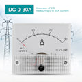 Miniatyrbillede 6 af 7: DC 0-30A DC Analog 85C1 Strømmåler Spændingsmåler 2,5 Nøjagtighed Spændings Analog Voltmeter Panel